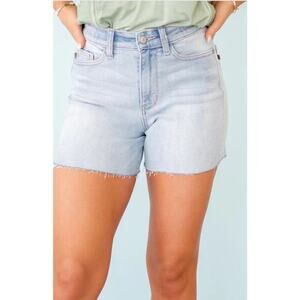 Judy Blue NWT size 1XL 14 /16 Hi Rise Cutoff Lite Wash Destroyed shorts